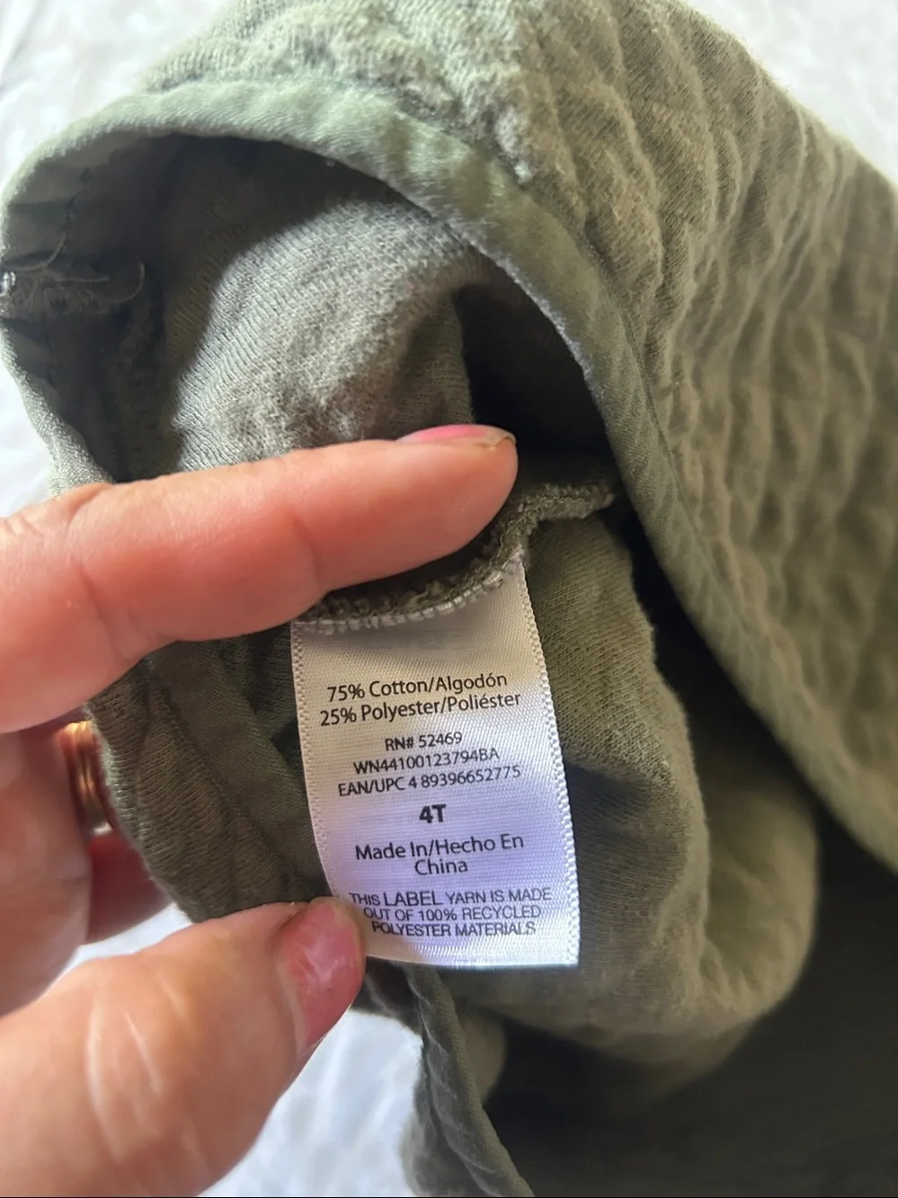 wonder nation Olive Quilted Half-Zip Pullover